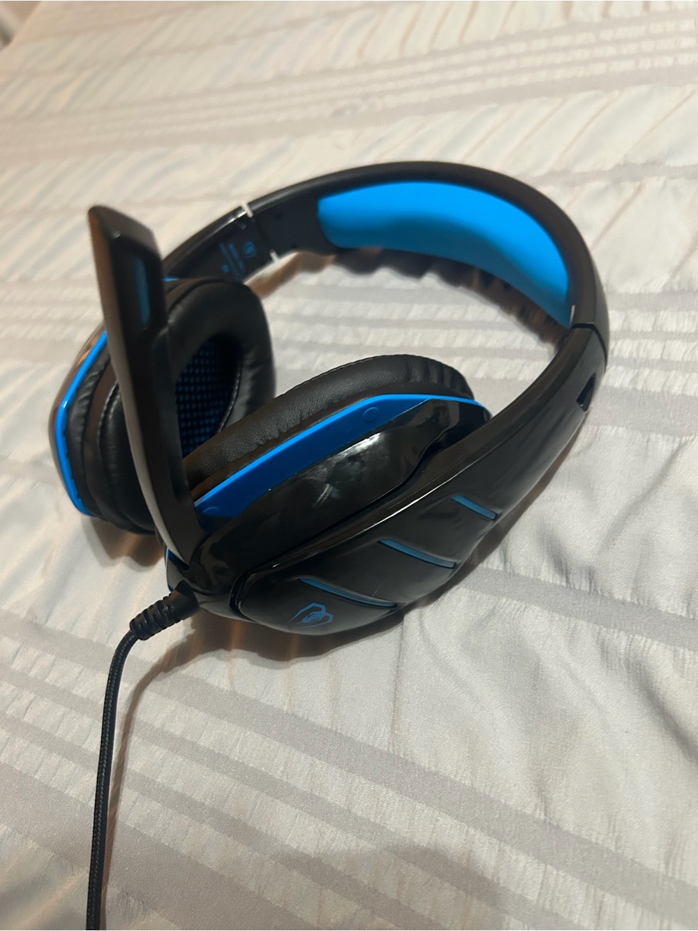 Black & Blue Gaming Headset with Microphone
